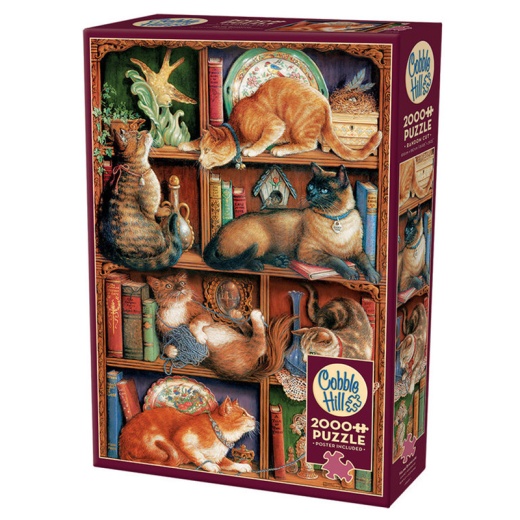 Cobble Hill Feline Bookcase 2000 brikker i gruppen  hos Spelexperten (CH89001)
