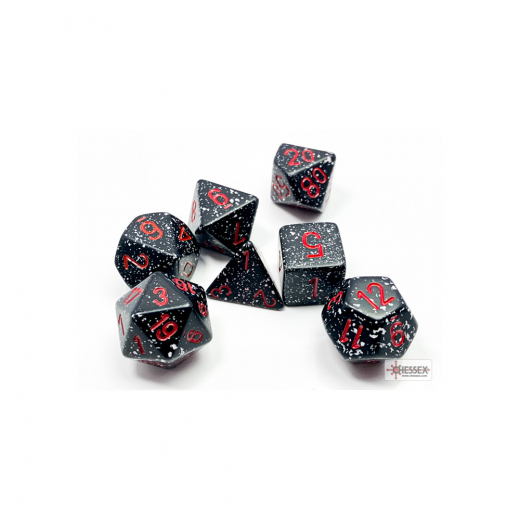 Dice Set 7 Speckled Space i gruppen SELSKABSSPIL / Tilbehør / Terninger & tilbehør hos Spelexperten (CHX25308)