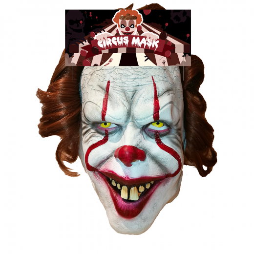 Latex Clown Mask IT i gruppen LEGETØJ / Maskerade / Masker hos Spelexperten (CLO-BAC)