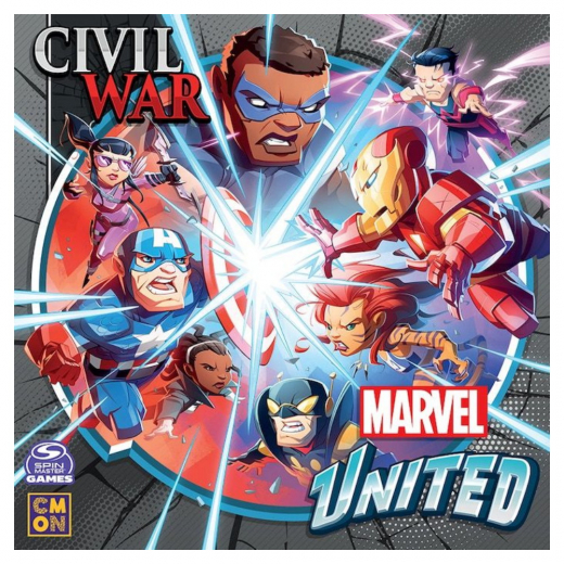 Marvel United: Civil War (Exp.) i gruppen SELSKABSSPIL / Udvidelser hos Spelexperten (CMNMUN017)