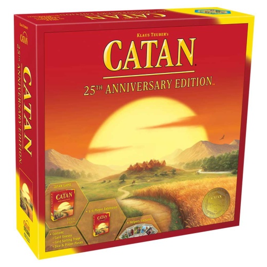 Catan 25 års jubilæum (Eng) i gruppen SELSKABSSPIL / Strategispil hos Spelexperten (CN3222)