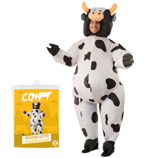 Oppustelig Cow kostume i gruppen LEGETØJ / Maskerade / Maskerade kostumer hos Spelexperten (COS-COW)