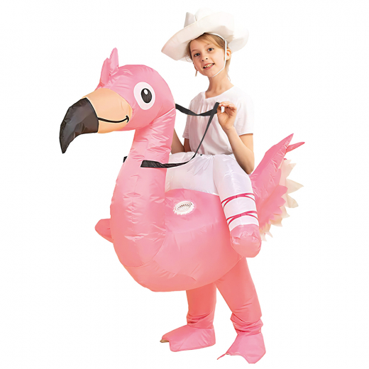 Oppustelig Cute Flamingo kostume - Kids i gruppen LEGETØJ / Maskerade / Maskerade kostumer hos Spelexperten (COS-CUTE-K)