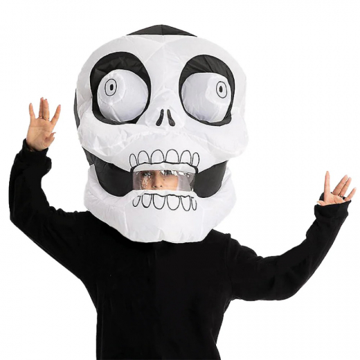Kæmpe oppusteligt skelethoved til voksne i gruppen LEGETØJ / Maskerade / Halloween / Masker hos Spelexperten (COS-HEAD-GHOST)