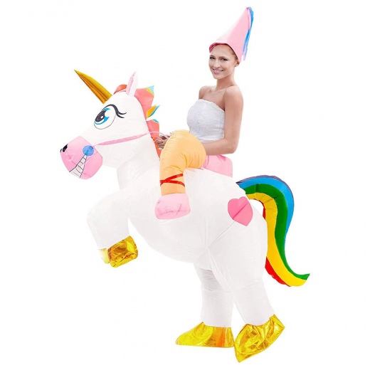 Oppustelig Magic Unicorn kostume i gruppen LEGETØJ / Maskerade / Maskerade kostumer hos Spelexperten (COS-MAGICUNICORN)