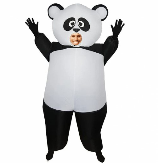 Oppustelig Panda kostume i gruppen LEGETØJ / Maskerade / Maskerade kostumer hos Spelexperten (COS-PANDA)