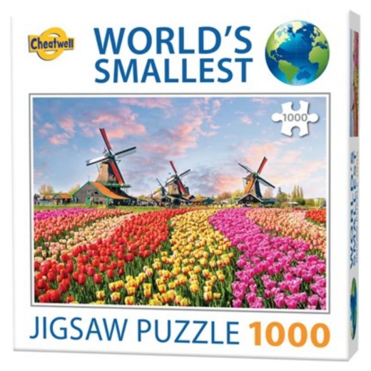 Verdens mindste puslespil: Dutch Windmills 1000 brikker i gruppen PUSLESPIL / 1000 brikker hos Spelexperten (CW13190)