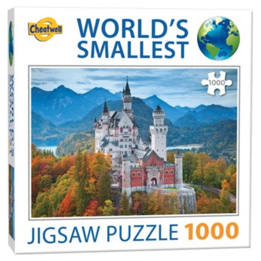 Verdens mindste puslespil: Neuschwanstein Castle 1000 brikker i gruppen PUSLESPIL / 1000 brikker hos Spelexperten (CW13930)