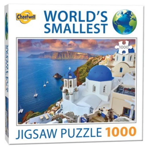 Verdens mindste puslespil: Santorini 1000 brikker i gruppen PUSLESPIL / 1000 brikker hos Spelexperten (CW13978)