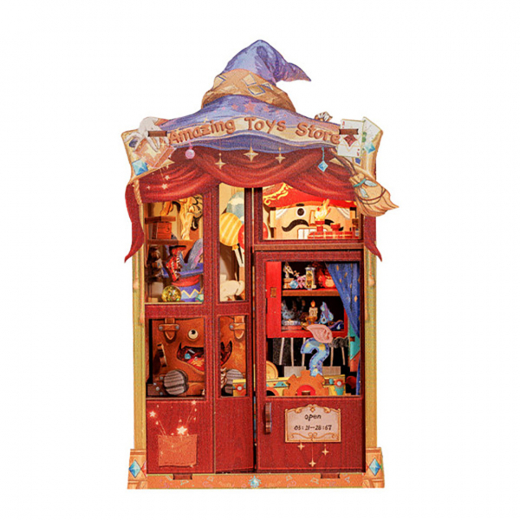 Cutebee Book Nook - Amazing Toy Store i gruppen PUSLESPIL / Book Nook / hos Spelexperten (CWGA204)