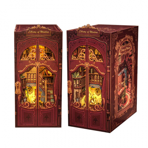 Book Nook: Library of Wisdom i gruppen PUSLESPIL / Book Nook hos Spelexperten (DC03)