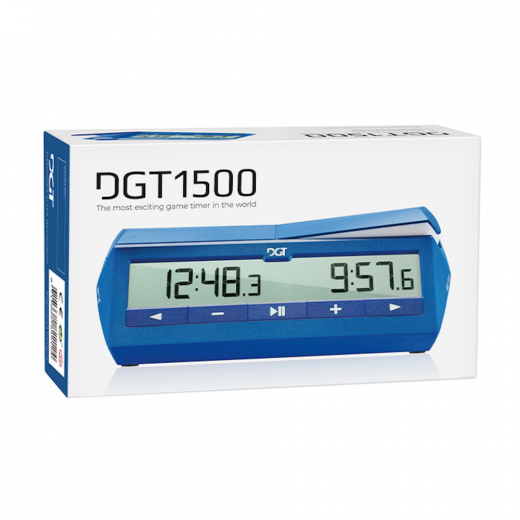 DGT1500 Blå Digital Skakur i gruppen SELSKABSSPIL / Skak hos Spelexperten (DGT-23022)