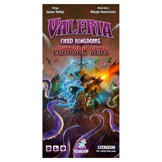 Valeria: Card Kingdoms - Crimson Seas (Exp.) i gruppen SELSKABSSPIL / Udvidelser hos Spelexperten (DMGVCK130)