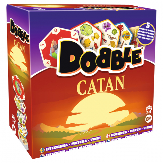 Dobble: Catan (DK) i gruppen SELSKABSSPIL / Kortspil hos Spelexperten (DOBCAT01NOR)