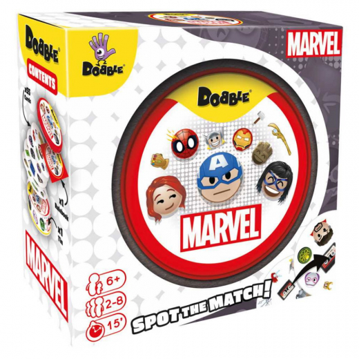 Dobble: Marvel i gruppen SELSKABSSPIL / Kortspil hos Spelexperten (DOBSPI07EN)