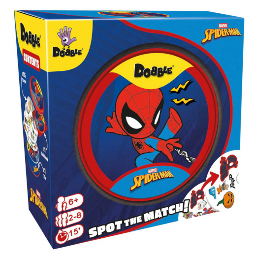 Dobble: Marvel Spider-Man i gruppen SELSKABSSPIL / Kortspil hos Spelexperten (DOBSPI07EN)