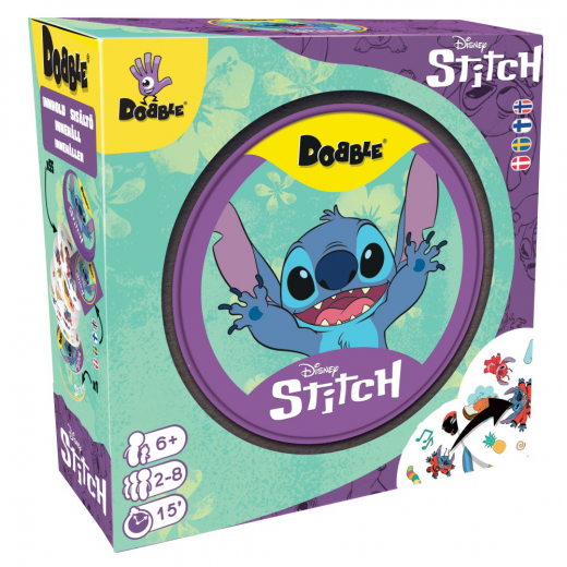 Dobble: Disney Stitch i gruppen SELSKABSSPIL / Kortspil hos Spelexperten (DOBSTI07ML4)