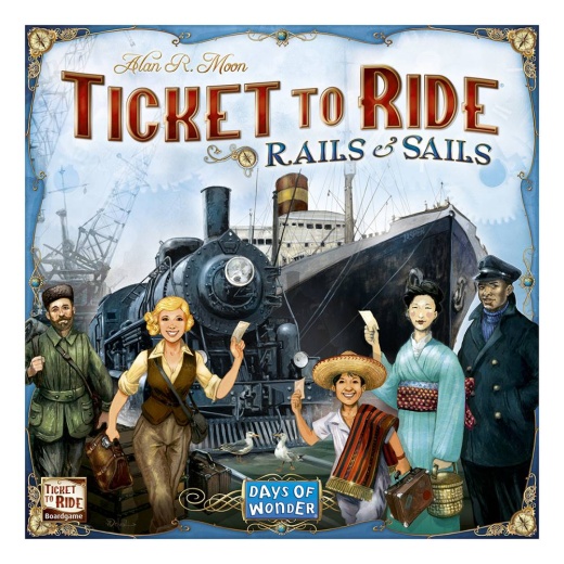 Ticket to Ride: Rails & Sails (Eng.) i gruppen SELSKABSSPIL / Strategispil hos Spelexperten (DOW72002)