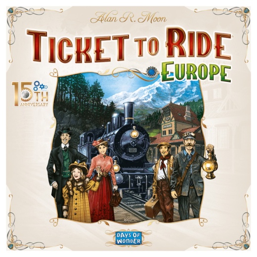 Ticket to Ride: Europe - 15th Anniversary (EN) i gruppen SELSKABSSPIL / Strategispil hos Spelexperten (DOW720033)