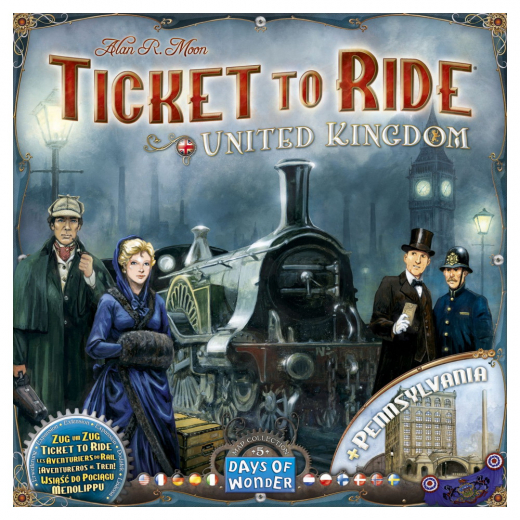 Ticket to Ride: United Kingdom (Exp.) i gruppen SELSKABSSPIL / Udvidelser hos Spelexperten (DOW720123)