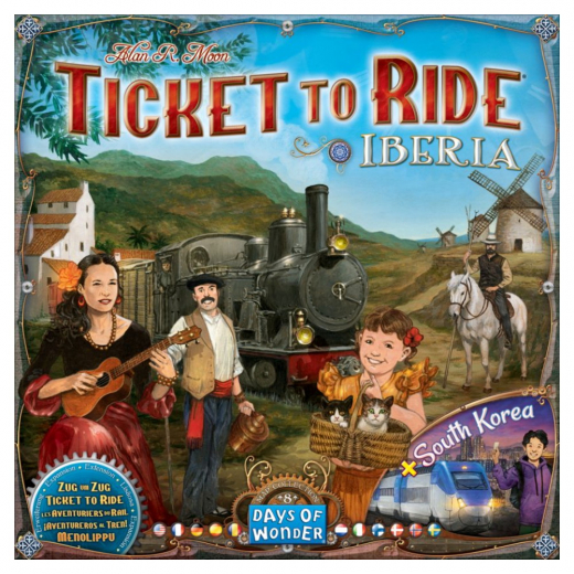 Ticket to Ride: Iberia & South Korea (Exp.) (DK) i gruppen SELSKABSSPIL / Udvidelser hos Spelexperten (DOW720138)