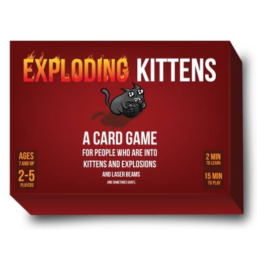 Exploding Kittens 1st Ed. i gruppen SELSKABSSPIL / Spilserier / Exploding Kittens hos Spelexperten (EKG1ED)