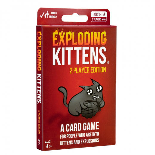 Exploding Kittens: 2 Player Edition (EN) i gruppen SELSKABSSPIL / Kortspil hos Spelexperten (EKG2PLAYLG)