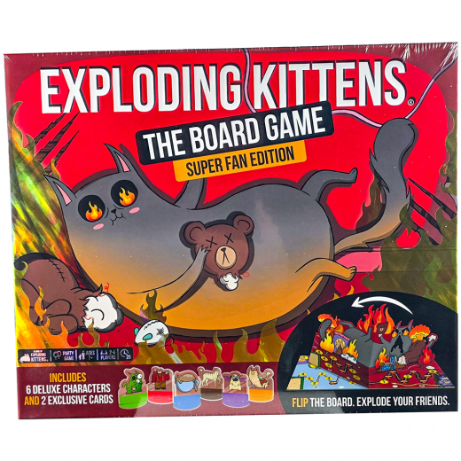 Exploding Kittens: The Board Game (DK) i gruppen SELSKABSSPIL / Spilserier / Exploding Kittens hos Spelexperten (EKIBG01NOR)