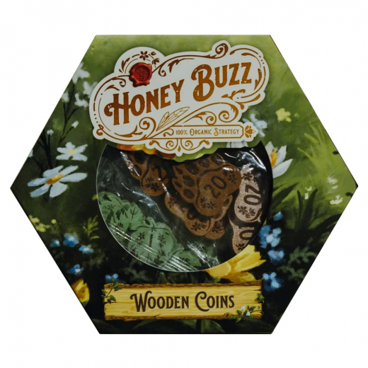 Honey Buzz: Wooden Coins (Exp.) i gruppen SELSKABSSPIL / Udvidelser hos Spelexperten (ELFECG015)