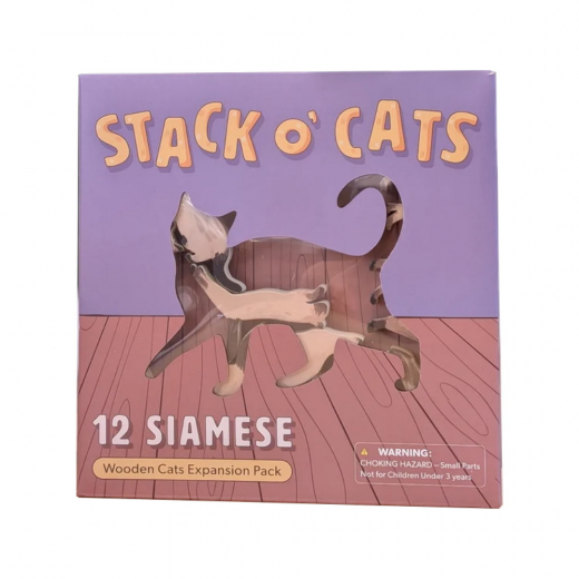 Stack O' Cats - 12 Siamese i gruppen SELSKABSSPIL / Udvidelser hos Spelexperten (EMG46731)
