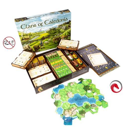 e-Raptor Insert - Clans of Caledonia i gruppen SELSKABSSPIL / Tilbehør / Inserts & Organizers hos Spelexperten (ERP2737)