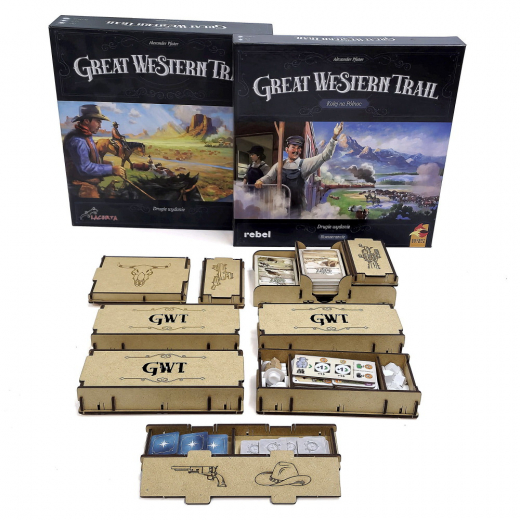 e-Raptor Insert - Great Western Trail 2nd ed + expansions i gruppen SELSKABSSPIL / Tilbehør / Inserts & Organizers hos Spelexperten (ERP9828)