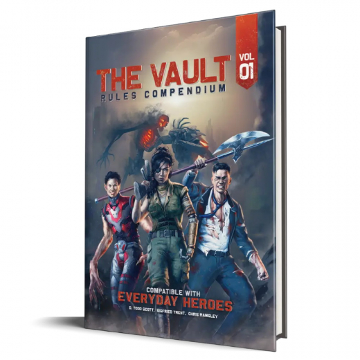 Everyday Heroes RPG: The Vault - Rules Compendium Vol. 01 i gruppen SELSKABSSPIL / Rollespil / Everyday Heroes hos Spelexperten (EVL11000)