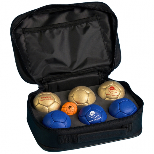 Blød Boule 600 Blue/Gold i gruppen UDENDØRSSPIL / Petanque hos Spelexperten (EXP2068-GOS)