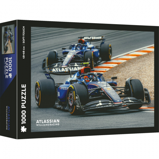 Trefl Puzzle: Atlassian Williams Racing 1000 Pcs i gruppen PUSLESPIL / Trefl hos Spelexperten (F1-1005296)
