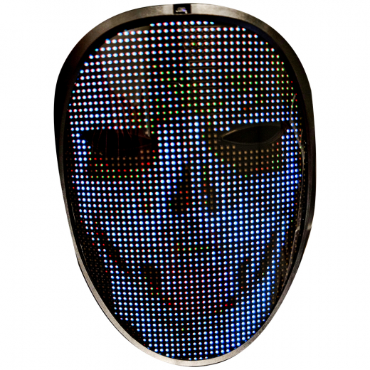App Controlled LED Mask i gruppen LEGETØJ / Maskerade / Masker hos Spelexperten (FACEMASKLED-USB)