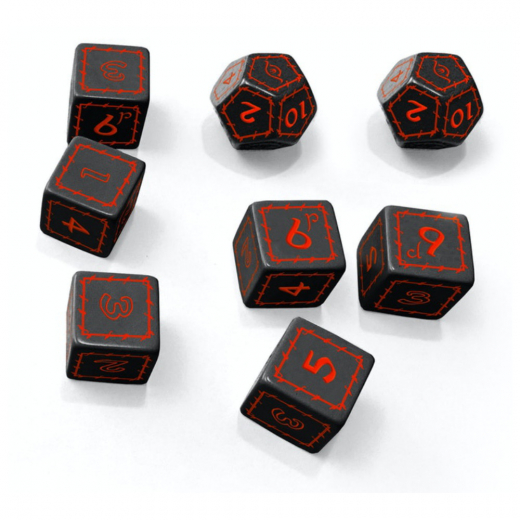 The One Ring RPG: Dice Set - Black i gruppen SELSKABSSPIL / Rollespil / The One Ring hos Spelexperten (FLFTOR007)