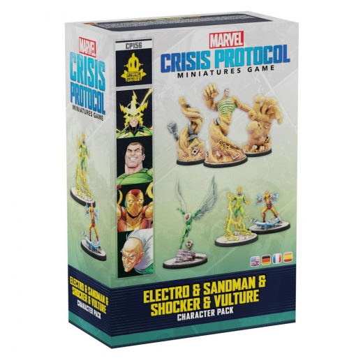 Marvel: Crisis Protocol - Electro & Sandman & Shocker & Vulture (Exp.) i gruppen SELSKABSSPIL / Udvidelser hos Spelexperten (FMSG156)