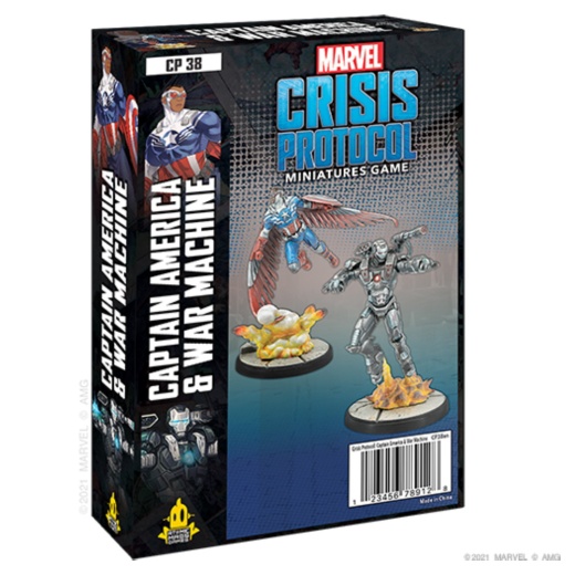 Marvel: Crisis Protocol - Captain America and War Machine (Exp.) i gruppen SELSKABSSPIL / Udvidelser hos Spelexperten (FMSG38)