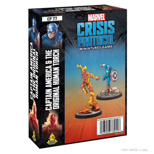 Marvel: Crisis Protocol - Captain America and Original Human Torch (Exp.) i gruppen SELSKABSSPIL / Udvidelser hos Spelexperten (FMSG77)