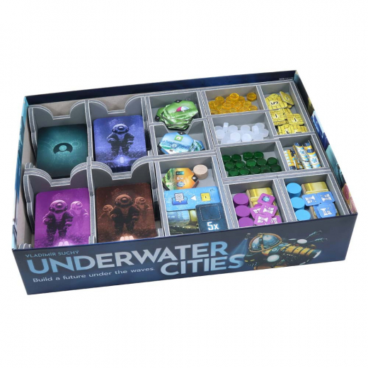 Folded Space Insert - Underwater Cities + Expansion i gruppen SELSKABSSPIL / Tilbehør / Inserts & Organizers hos Spelexperten (FS-UWC)