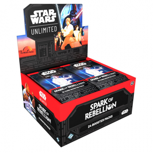 Star Wars: Unlimited - Spark of Rebellion Booster Display i gruppen SELSKABSSPIL / Kortspil hos Spelexperten (FSWH0101-DIS)