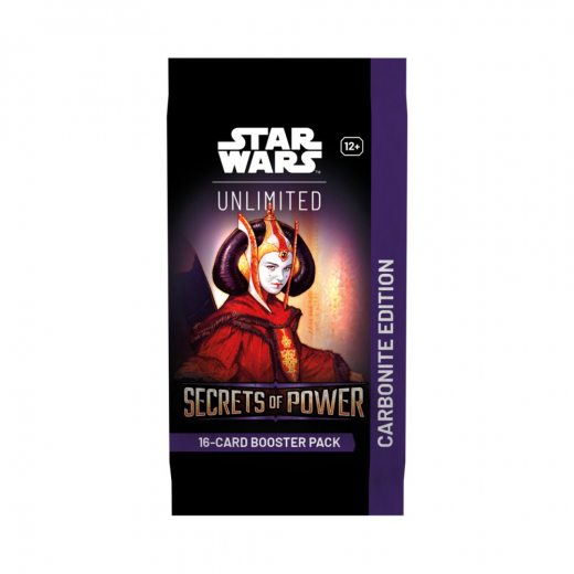 Star Wars: Unlimited - Secrets of Power Carbonite Booster Pack i gruppen SELSKABSSPIL / Kortspil hos Spelexperten (FSWH0605)