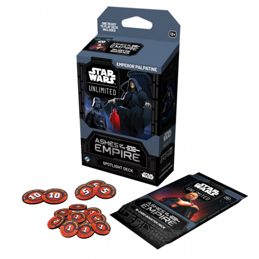 Star Wars: Unlimited - Ashes of the Empire Spotlight Deck: Emperor Palpatine i gruppen SELSKABSSPIL / Kortspil hos Spelexperten (FSWH0810-EMP)