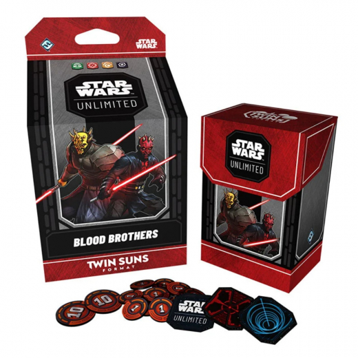Star Wars: Unlimited - Blood Brothers Twin Suns Deck i gruppen SELSKABSSPIL / Kortspil hos Spelexperten (FSWHA024-BLO)