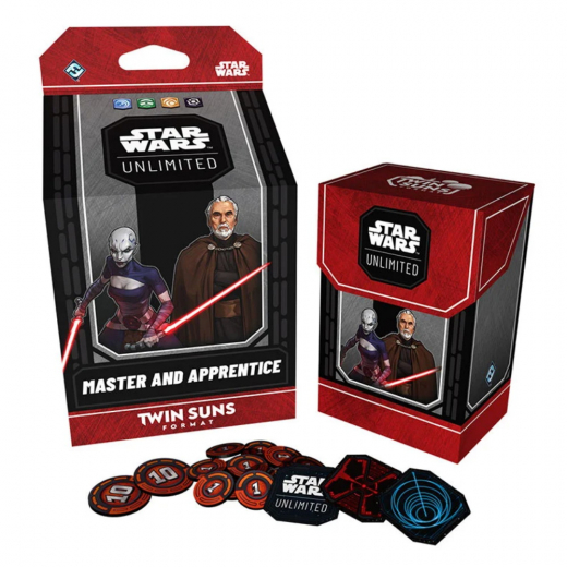 Star Wars: Unlimited - Master and Apprentice Twin Suns Deck i gruppen SELSKABSSPIL / Kortspil hos Spelexperten (FSWHA024-MAS)