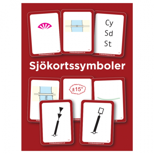 Spelkort: Sjökortssymboler i gruppen SELSKABSSPIL hos Spelexperten (Fri-630012)