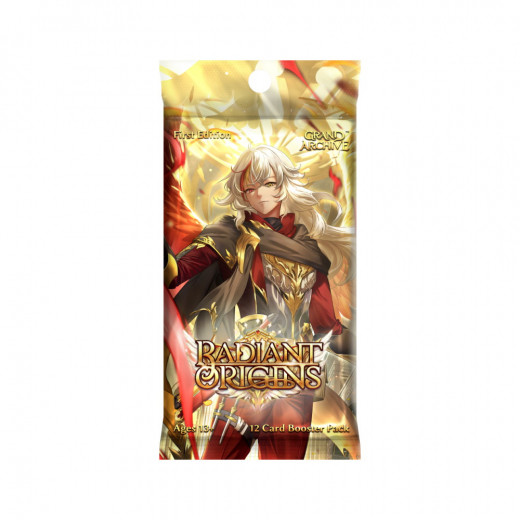 Grand Archive TCG: Radiant Origins First Edition Booster Pack i gruppen SELSKABSSPIL / Kortspil hos Spelexperten (GA26B9-EN-BOS)