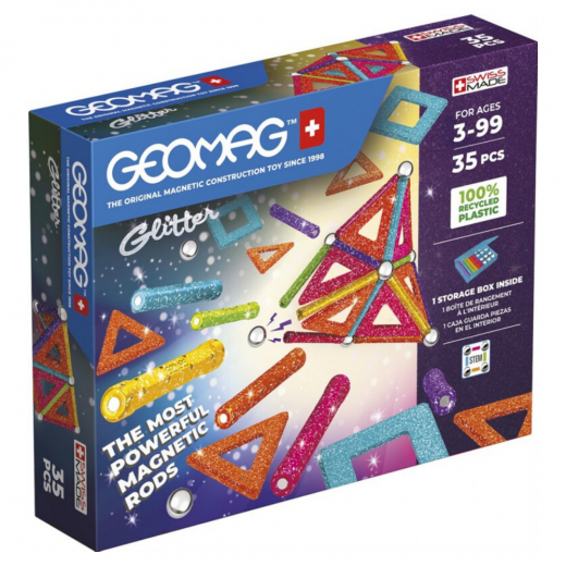 Geomag - Glitter 35 dele i gruppen LEGETØJ / Byggeklodser / Geomag hos Spelexperten (GEO535)