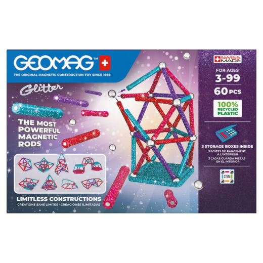 Geomag - Glitter 60 dele i gruppen  hos Spelexperten (GEO536)